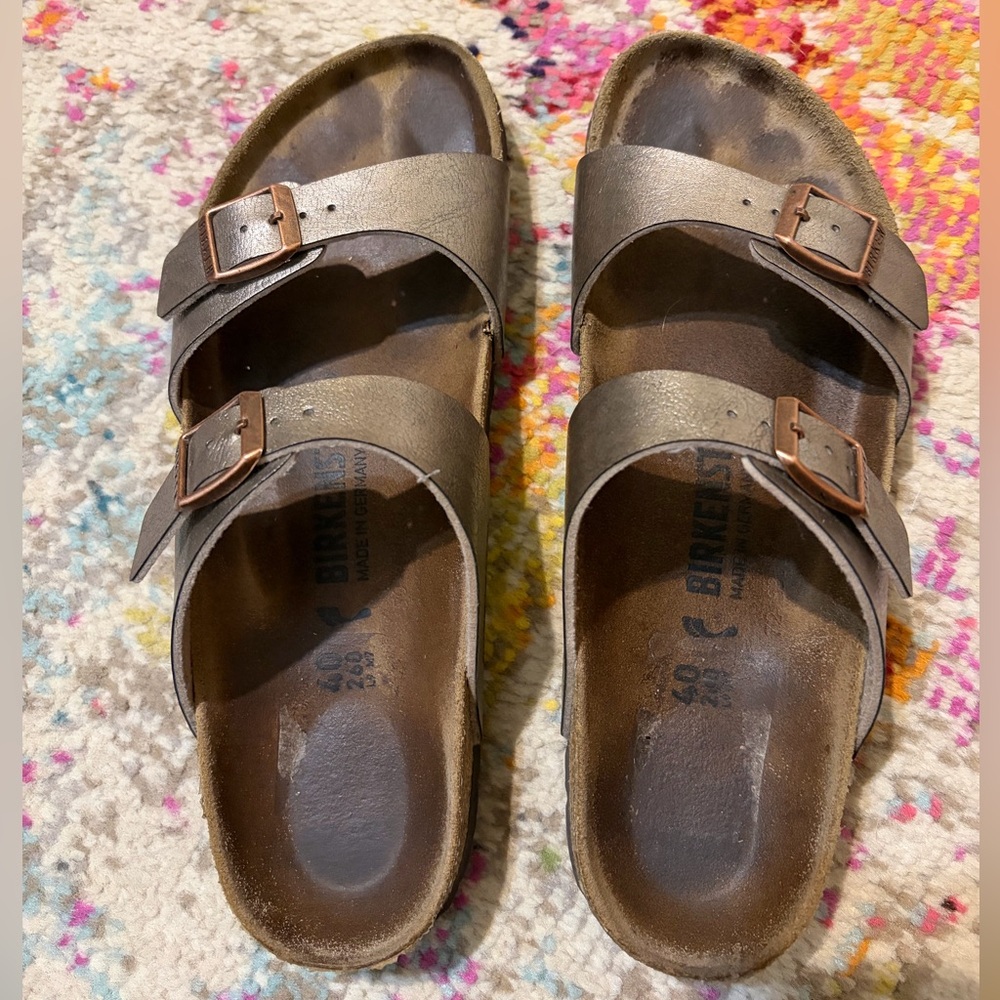 Birkenstock Sydney Graceful Taupe Two-Strap Sandals